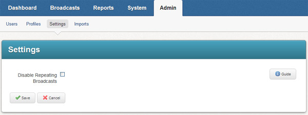 Enable or Disable Repeating Jobs