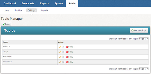 The Quick Tip Topic Manager.