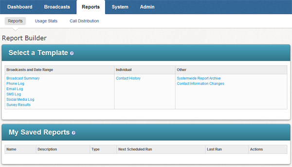 The Custom Report Builder Screen